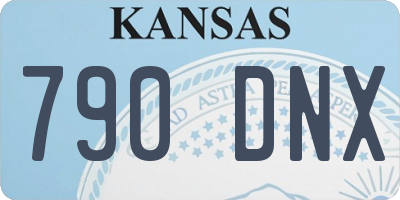 KS license plate 790DNX