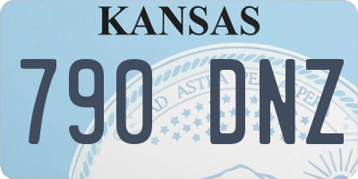 KS license plate 790DNZ