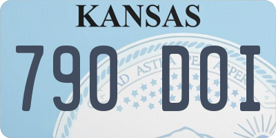 KS license plate 790DOI