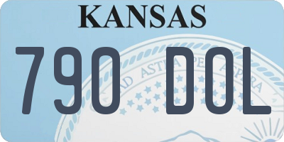KS license plate 790DOL