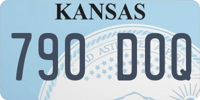 KS license plate 790DOQ