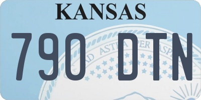 KS license plate 790DTN