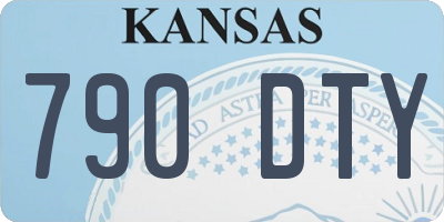 KS license plate 790DTY