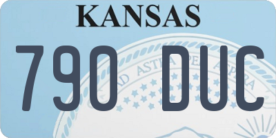 KS license plate 790DUC