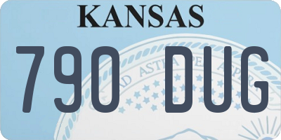KS license plate 790DUG