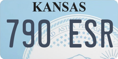 KS license plate 790ESR