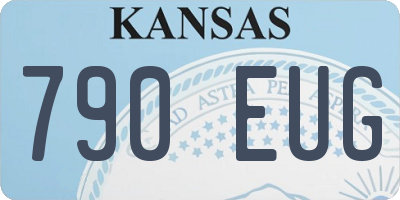 KS license plate 790EUG
