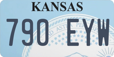 KS license plate 790EYW