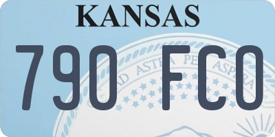 KS license plate 790FCO