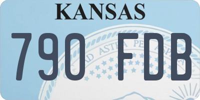 KS license plate 790FDB