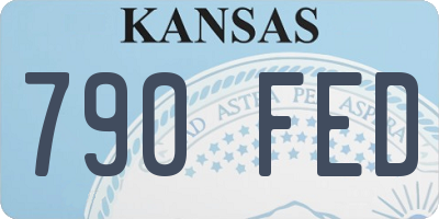 KS license plate 790FED