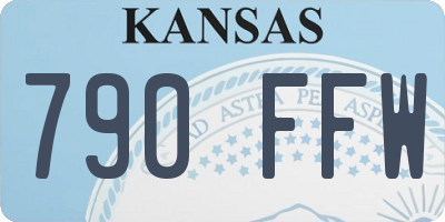 KS license plate 790FFW