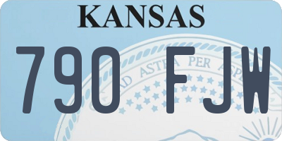 KS license plate 790FJW