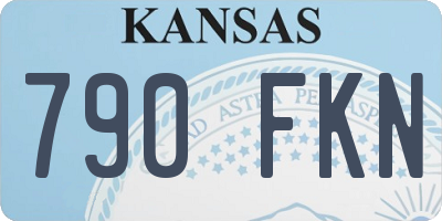 KS license plate 790FKN