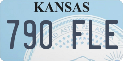 KS license plate 790FLE