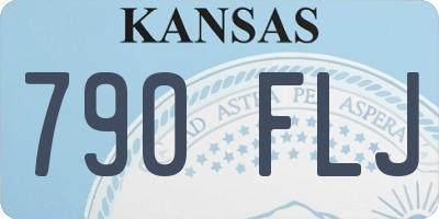 KS license plate 790FLJ