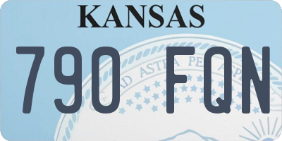KS license plate 790FQN