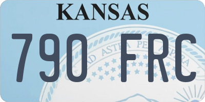 KS license plate 790FRC