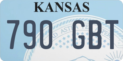 KS license plate 790GBT