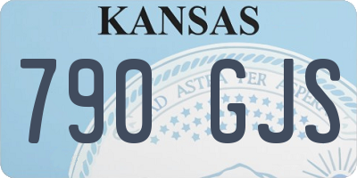 KS license plate 790GJS