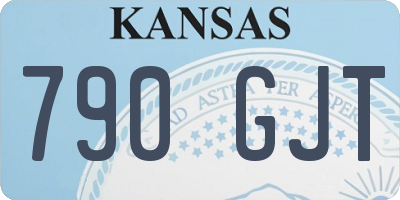 KS license plate 790GJT