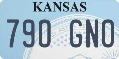 KS license plate 790GNO