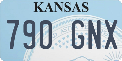 KS license plate 790GNX
