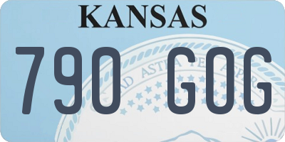 KS license plate 790GOG