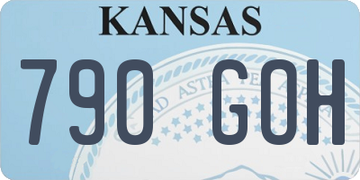 KS license plate 790GOH