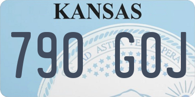 KS license plate 790GOJ