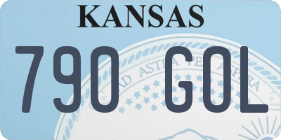 KS license plate 790GOL