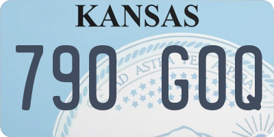 KS license plate 790GOQ