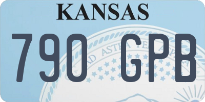 KS license plate 790GPB
