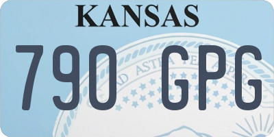 KS license plate 790GPG