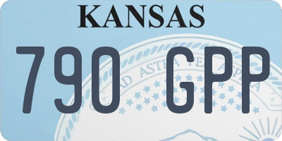 KS license plate 790GPP