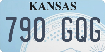 KS license plate 790GQG