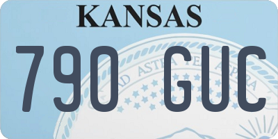 KS license plate 790GUC