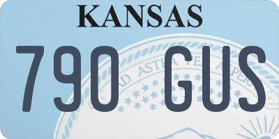 KS license plate 790GUS