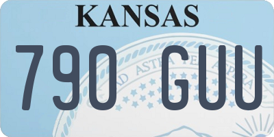 KS license plate 790GUU