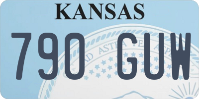KS license plate 790GUW