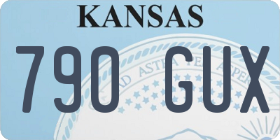 KS license plate 790GUX