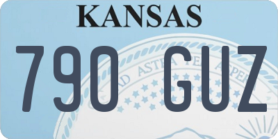 KS license plate 790GUZ