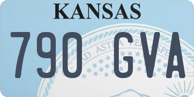 KS license plate 790GVA