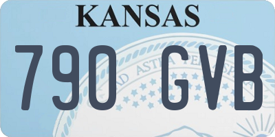 KS license plate 790GVB