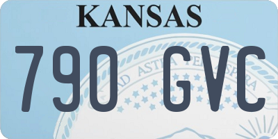 KS license plate 790GVC