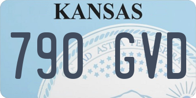 KS license plate 790GVD