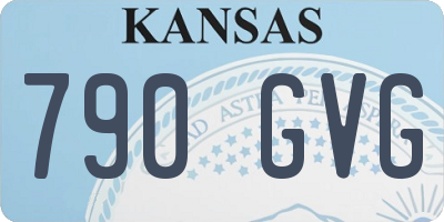 KS license plate 790GVG