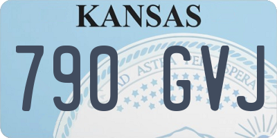 KS license plate 790GVJ