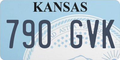 KS license plate 790GVK