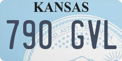 KS license plate 790GVL